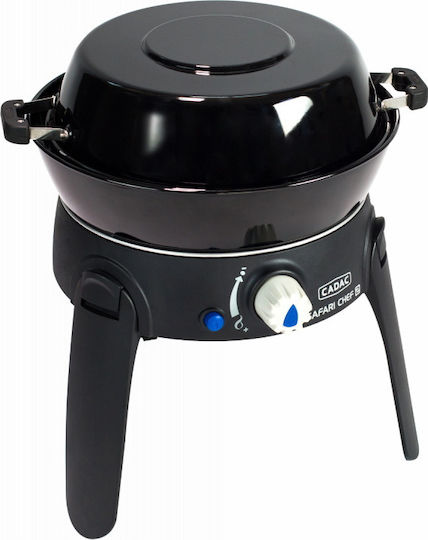 Cadac Safari Chef 30 HP Lite Portable Gas Grill with 1 pcs 1.8kW