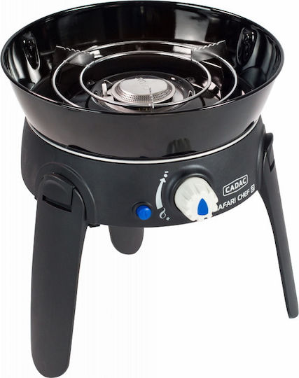Cadac Safari Chef 30 HP Lite Portable Gas Grill with 1 pcs 1.8kW