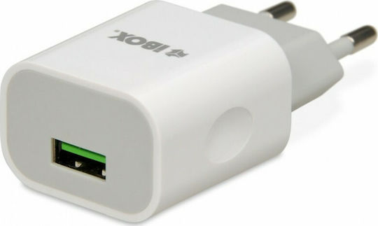 iBox iBox Handyladegerät Ohne Kabel mit USB-A Ausgangsanschluss 35W Weiß (C-35)