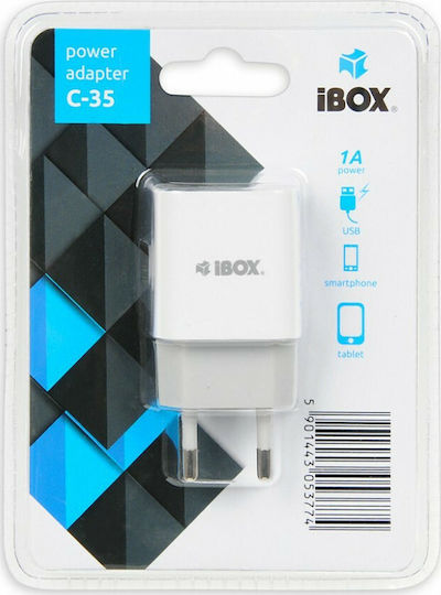 iBox iBox Handyladegerät Ohne Kabel mit USB-A Ausgangsanschluss 35W Weiß (C-35)
