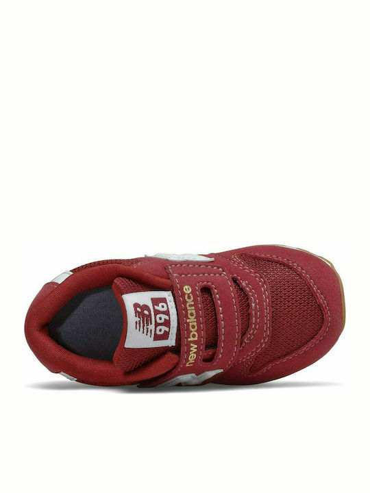 New Balance Kinder-Sneaker mit Klettverschluss Burgundisch