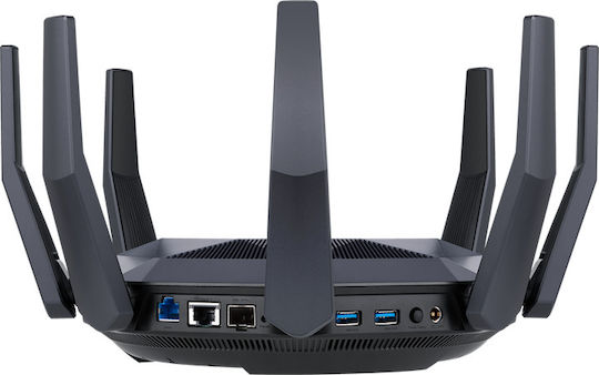 Asus RT-AX89X Безжичен Рутер Wi‑Fi 6 - Wi‑Fi 6 с 8 Порта Gigabit Ethernet