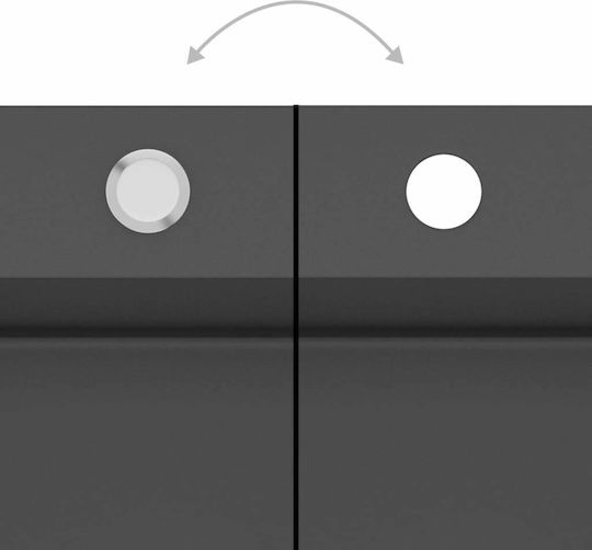 vidaXL Ένθετος Νεροχύτης Inox Σατινέ Μ55xΠ44cm Black