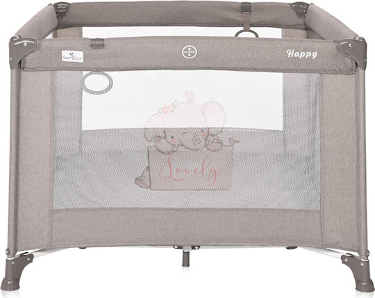 Lorelli Happy Game Zone Elephant Park mit Matratze Beige String 100x100cm