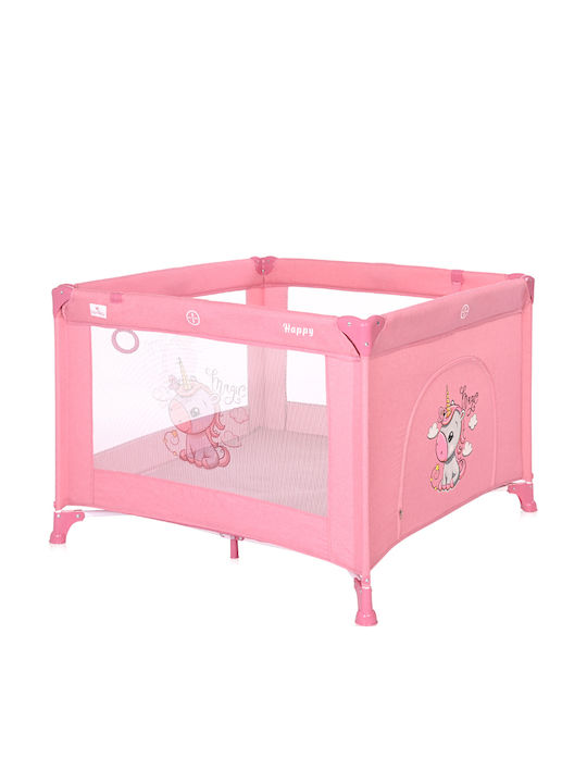 Lorelli Happy Game Zone Unicorn Πάρκο με Στρώμα Rose Velvet 100x100cm