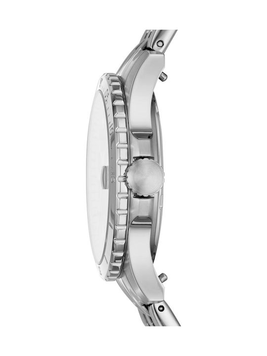 Fossil FB-01 Uhr mit Silber Metallarmband