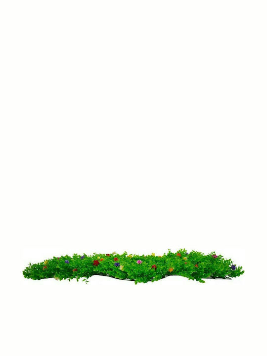 GloboStar Panou artificial de frunziș Boxwood caucazian Flori colorate 60x40cm