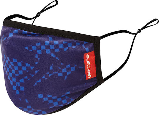Sprayground Shark Pattern Μάσκα Προστασίας Υφασμάτινη Μπλε Z360 1τμχ