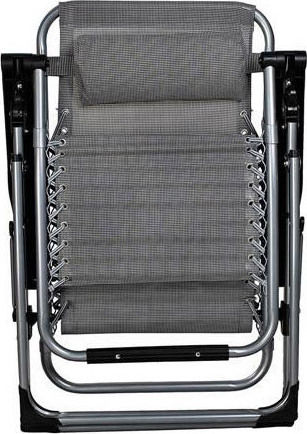 Malatec Liegestuhl-Sessel Strand Gray 80x52x110cm.