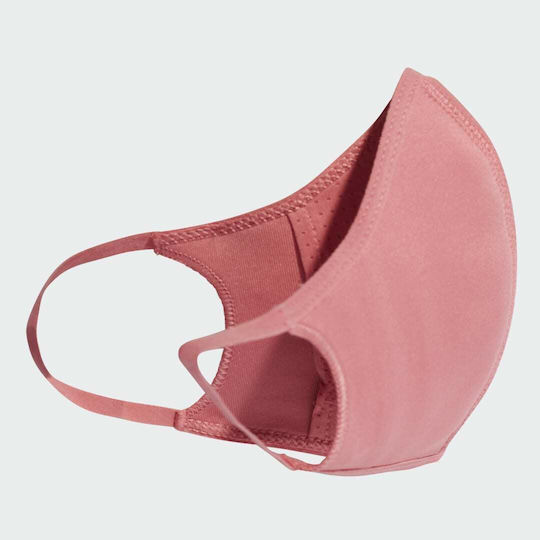 adidas Mască de protecție Țesătură M/L Wild Pink / Hazy Rose / Black H59843 3buc