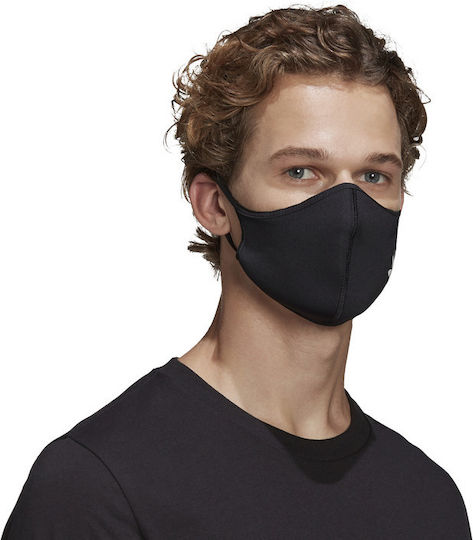 adidas Μάσκα Προστασίας Υφασμάτινη XS/S Μαύρη HB7856 3τμχ