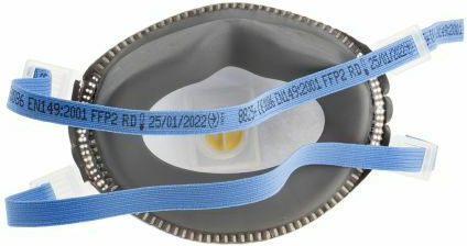 3M 8825+ Disposable Protective Mask FFP2 with Valve White 1pcs