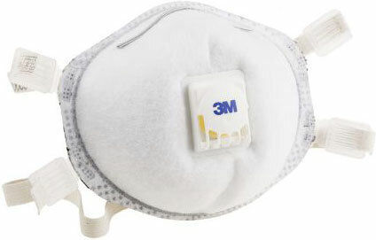 3M 9925 Protective Mask FFP2 with Valve White 1pcs