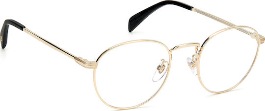 David Beckham Metal Eyeglass Frame Silver DB 1015 J5G