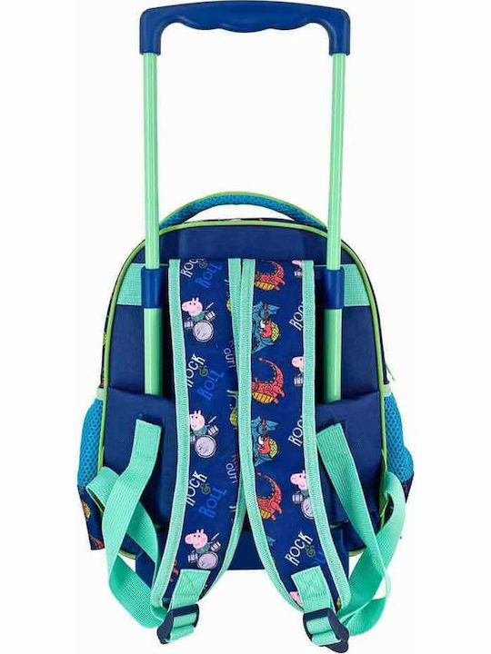 Diakakis George Rock School Bag Trolley Kindergarten in Blue color 8lt