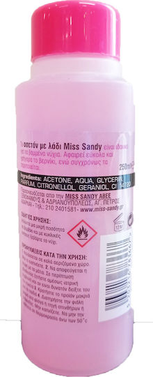 Miss Sandy Acetone Free Nail Polish Remover 250ml με Λάδι