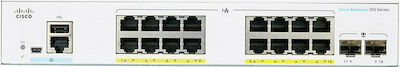 Cisco CBS250-16P-2G Managed L2 PoE+ Switch with 16 Gigabit (1Gbps) Ethernet Ports