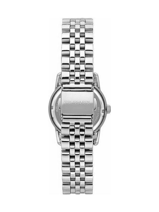 Trussardi T-Joy Γυναικείο Ρολόι 30mm Μπαταρίας με Ασημί Ατσάλινο Μπρασελέ