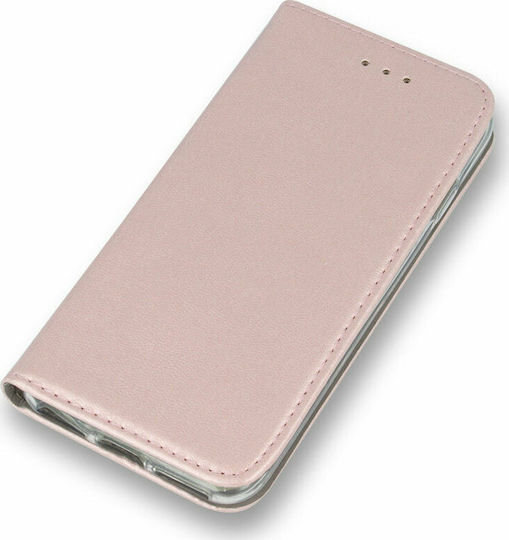 Forcell Smart Magnetic Book Δερματίνης Ροζ Χρυσό (Redmi Note 8 Pro)