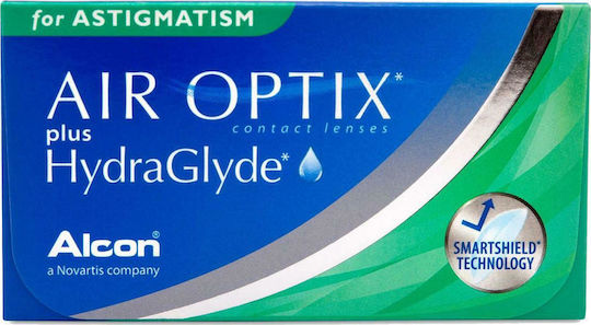 Air Optix Plus HydraGlyde 6 Monthly Astigmatic Contact Lenses Silicone Hydrogel