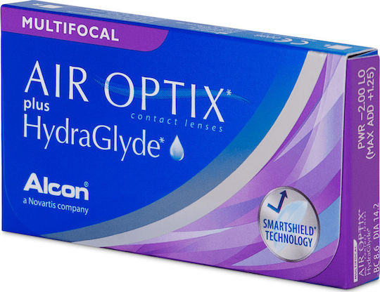 Air Optix Plus Hydraglyde Multifocal 6 Monthly Multifocal Contact Lenses Silicone Hydrogel