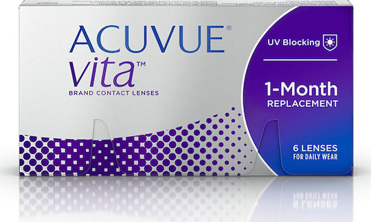 Acuvue Vita 6 Monthly Contact Lenses Silicone Hydrogel with UV Protection