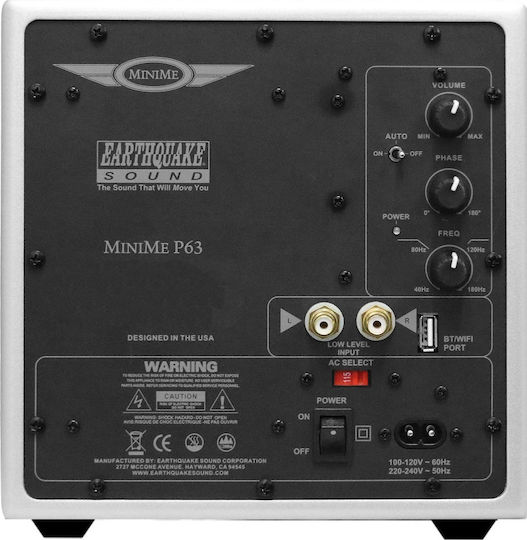 Earthquake MiniME P63 Aktiv Subwoofer mit Lautsprecher 6.5" 500W Silber