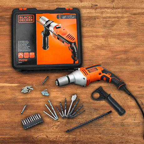 Black & Decker KR705KA40 Impact Drill 750W with Case