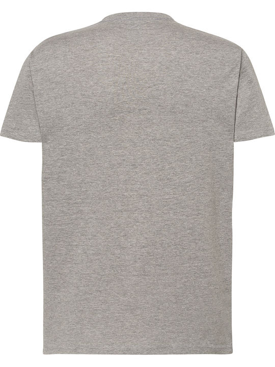 JHK Men's Short Sleeve Promotional T-Shirt Grey Melange