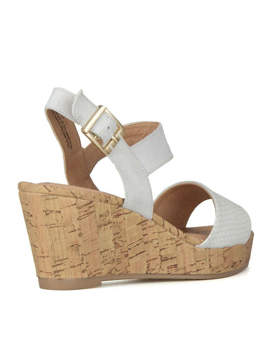 Women's Ankle Strap Platforms Beige
