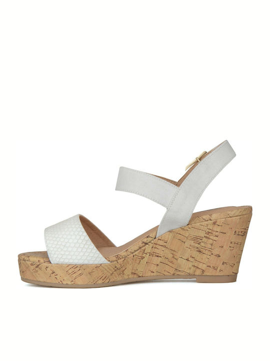 Women's Ankle Strap Platforms Beige