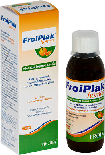 Froika Froiplak Homeo Orange-Grapefruit Στοματικό Διάλυμα για την Ουλίτιδα & κατά της Πλάκας 250ml