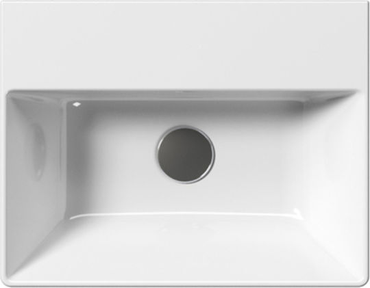 GSI Kube-X Deasupra Blatului Chiuvetă Porțelan 45x35x15cm Alb