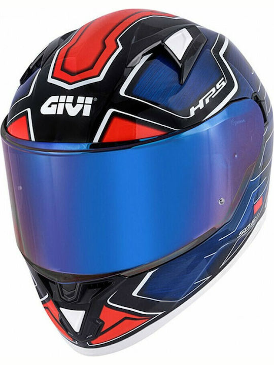 Givi H50.6 Sport Deep Blue/Red Κράνος Μηχανής Full Face 1490gr