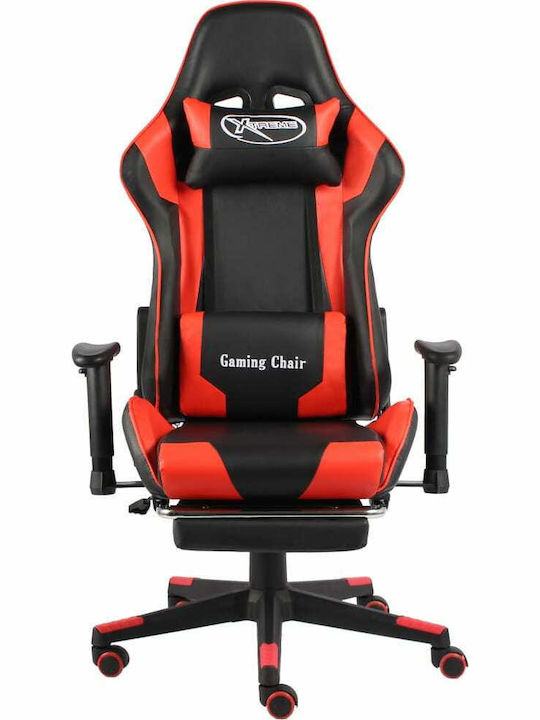 vidaXL 20497 Gaming Chair with Adjustable Arms and Footrest Red