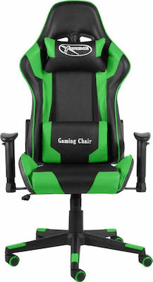 vidaXL 20493 Gaming Chair with Adjustable Arms Green