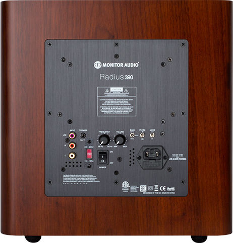 Monitor Audio Radius 390 Αυτοενισχυόμενο Subwoofer με Ηχείο 10" 200W Καρυδιά