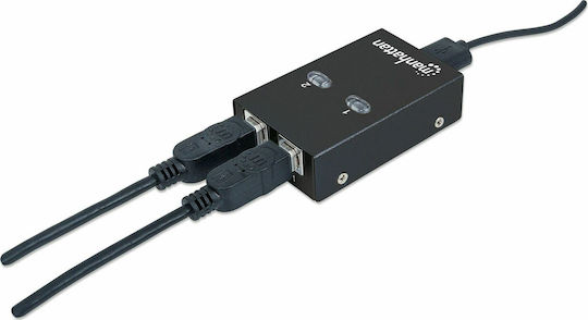 Manhattan USB 2.0 2-Port Black