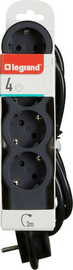 Legrand Surgearrest Power Strip 4 Sockets with 3m Cable France (Type E)