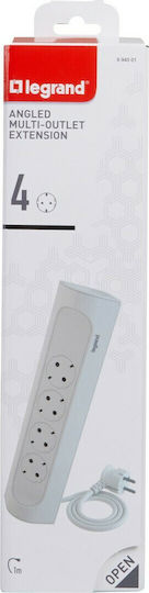 Legrand Corner Power Strip 4 Sockets with 1m Cable