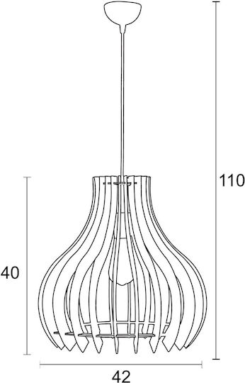 ArkoLight Hängelampe Braun 42cm ArkoLight Hängelampe Braun 42cm