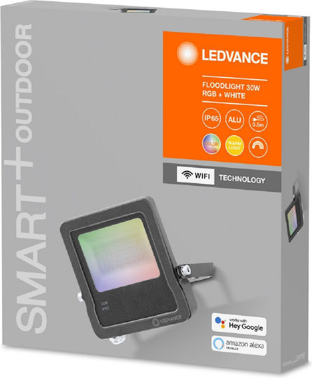 Ledvance Smart+ Waterproof LED Floodlight 30W Warm White 3000K WiFi IP65