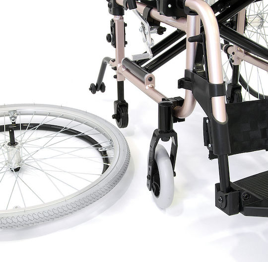 Vita Orthopaedics 09-2-037 VT403 D-Cross Rollstuhl 24" Klappbarer Licht Typ mit Einfacher Rücken Aluminium-Rollstuhl 46cm 09-2-037