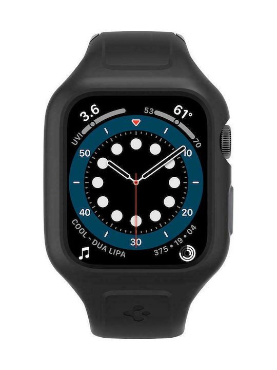 Spigen Liquid Air Pro Silicone Case Black Colour for Apple Watch 44mm