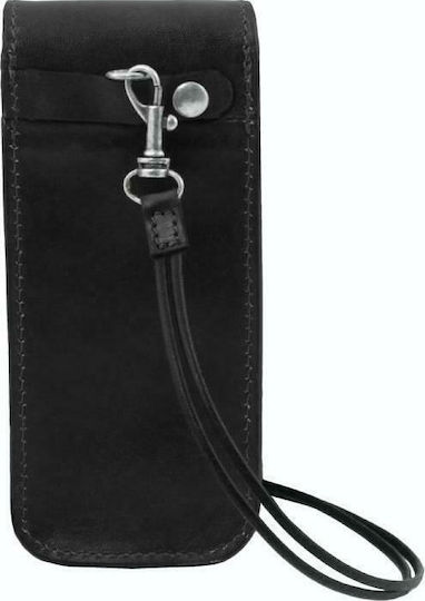 Tuscany Leather Eyeglass Case & Mobile Small Size in Black color