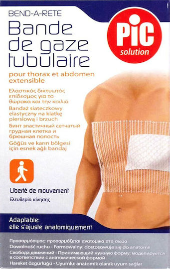 PiC Solution Bend A Rete Chest & Abdomen Elastic Net Bandage for Support