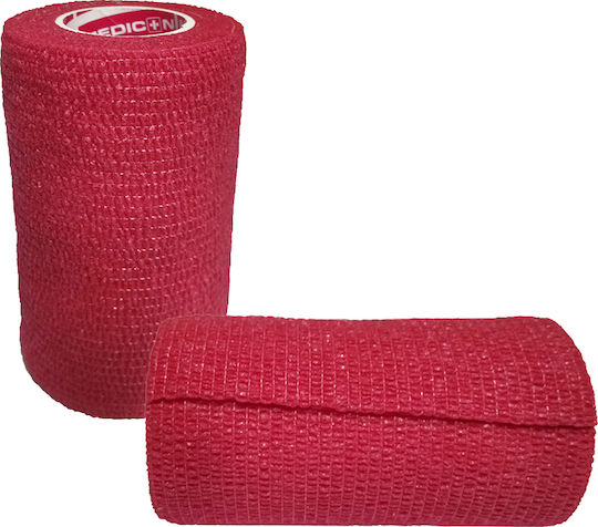 Medicin Elastic Cohesive Bandage 10cm x 4.5m Red