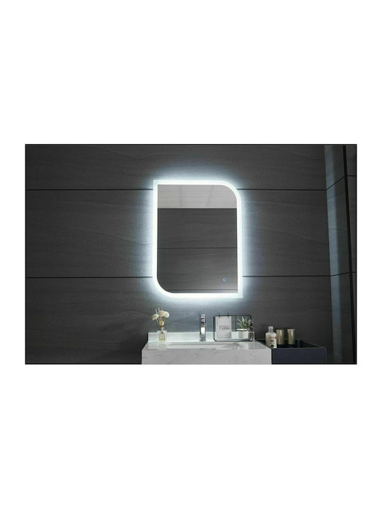 Gloria Lola Rectangular Bathroom Mirror Led Touch 60x80cm