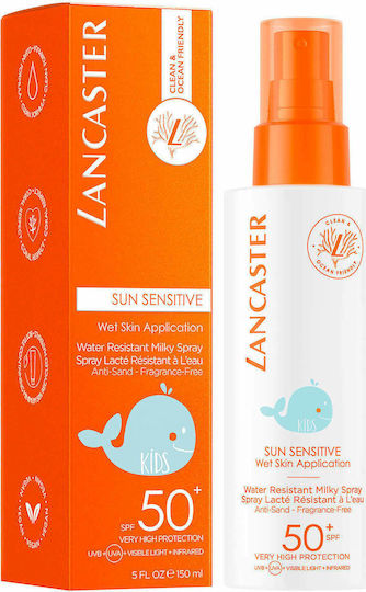 Lancaster Sun Sensitive SPF50 Αδιάβροχο Παιδικό Αντηλιακό Spray για Πρόσωπο & Σώμα 150ml