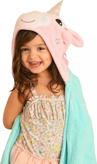Zoocchini Baby-Badetuch mit Kapuzen Allie The Alicorn Hellblau 127x55cm